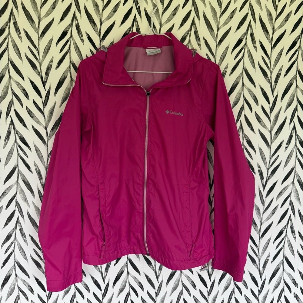Columbia Pink Ski Jacket Full-Zip Lightweight